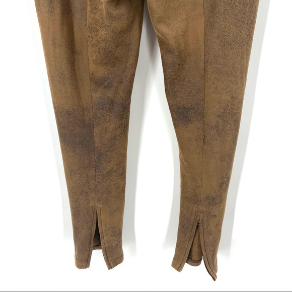 Free People Suede Studded Beaded Pants Size 6 - Picture 3 of 11